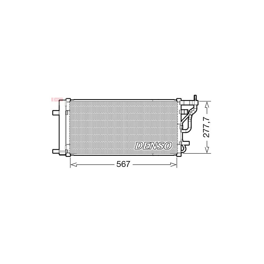 DENSO DCN41024 Air Conditioning Condenser for Hyundai I30