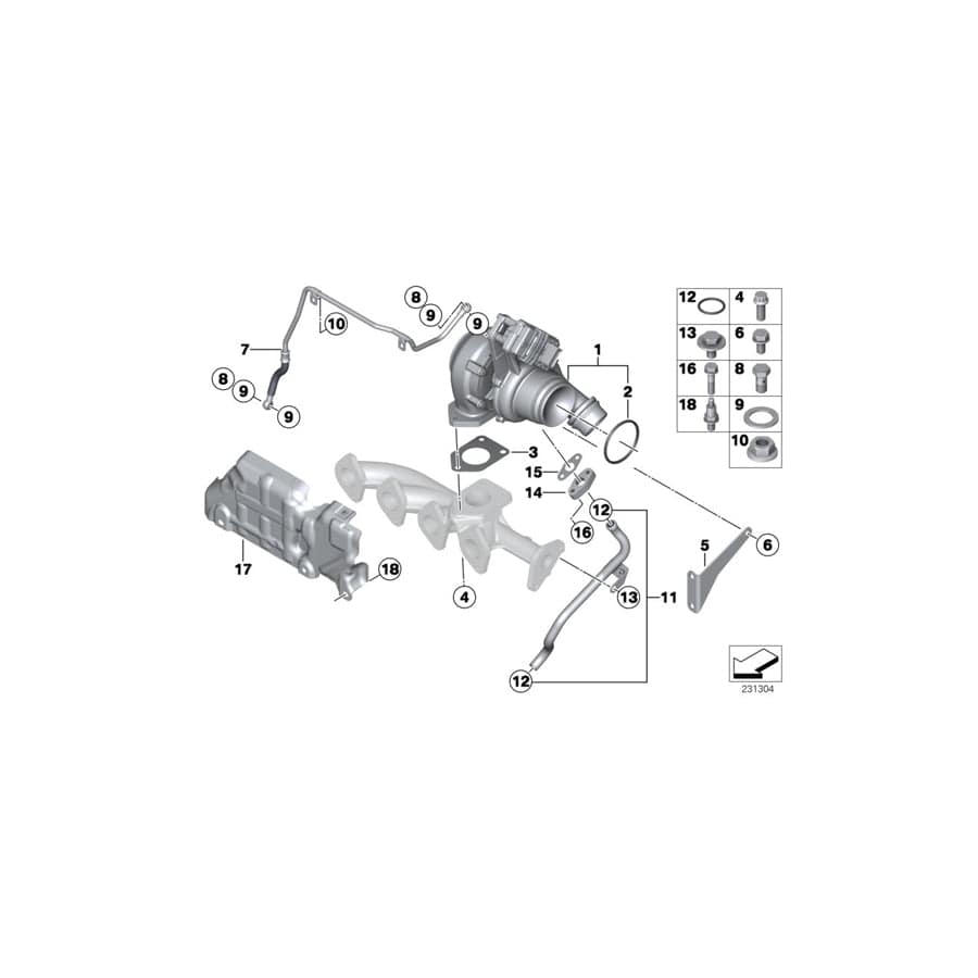 Genuine BMW 11658509408 R56 Support (Inc. One D, Cooper SD & Cooper D ALL4 2.0)