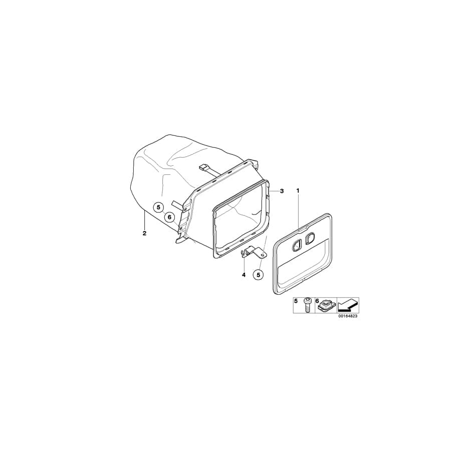 Genuine BMW 52209138016 E88 Bracket For Check Strap (Inc. 120i, 118i & 128i)