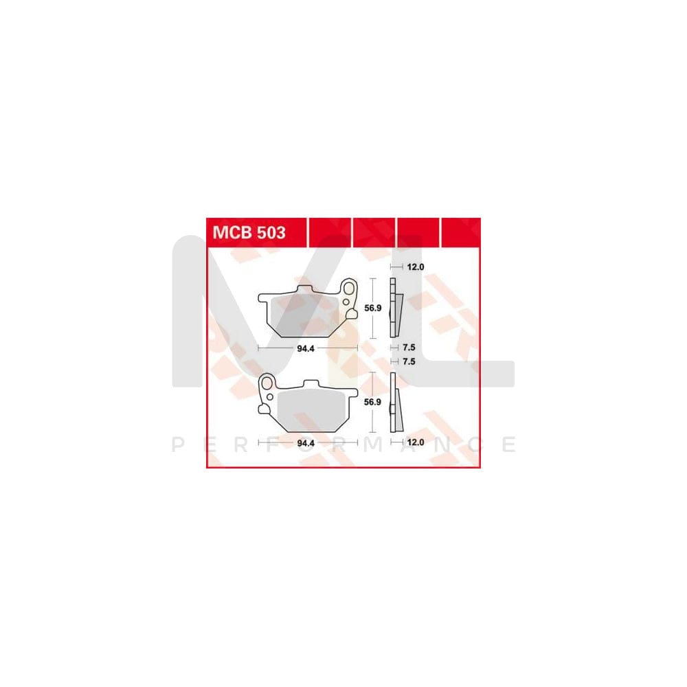 TRW Organic Allround Mcb503 Brake Pad Set