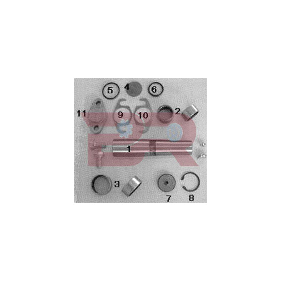 Botto Ricambi Kitiv026Or Repair Kit, Kingpin