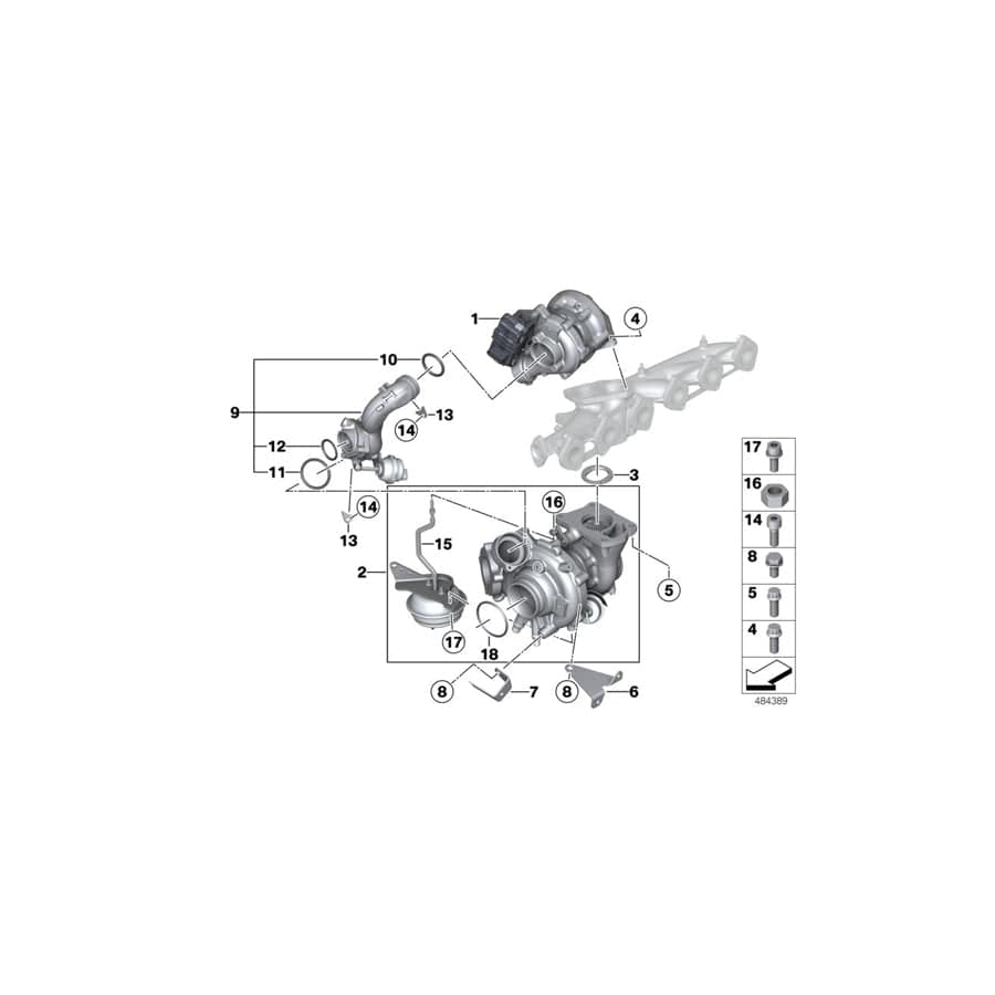 Genuine BMW 11658509142 E70 F36 F25 O-Ring 40,64X5,33 (Inc. 535dX, 640dX & X3 35dX)