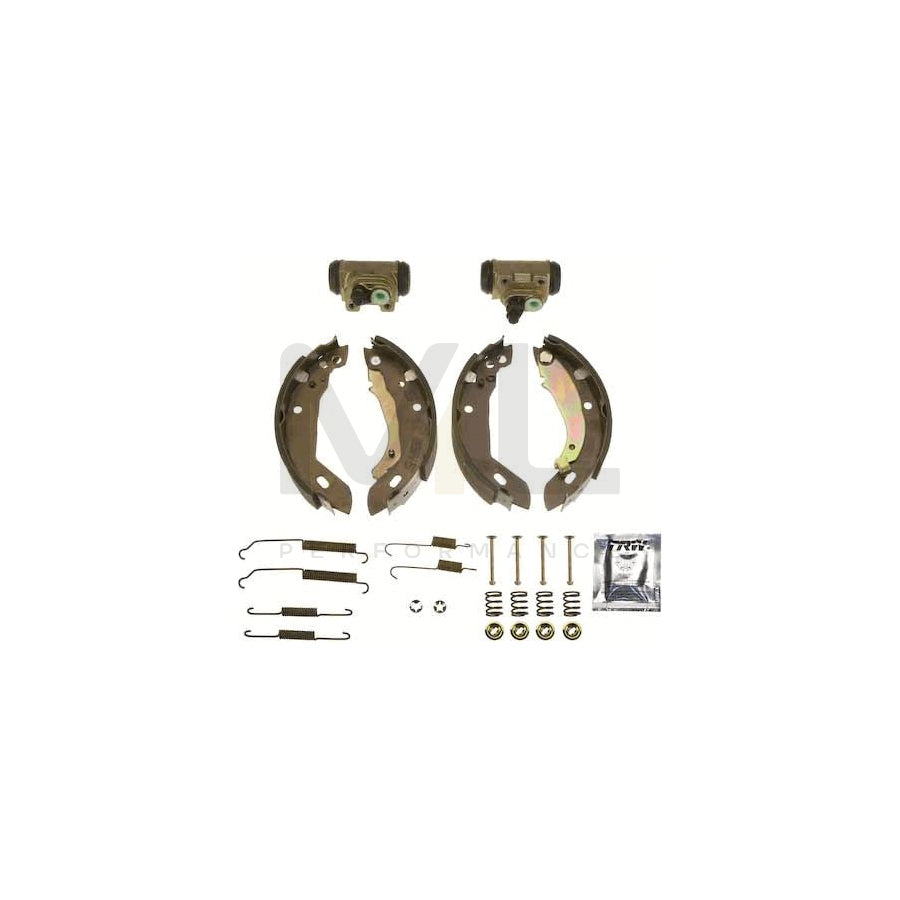TRW Brake Kit BK1044 Brake Shoe Set with wheel brake cylinder