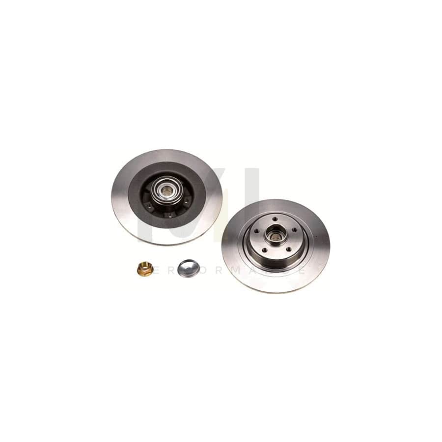 TRW DF4413BS Brake Disc Solid, with ABS sensor ring, with wheel bearing - 1 piece