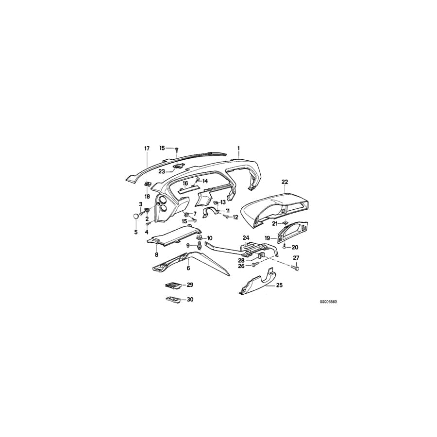 Genuine BMW 51451970819 E31 Housing (Inc. 840i, 850CSi & 850Ci)