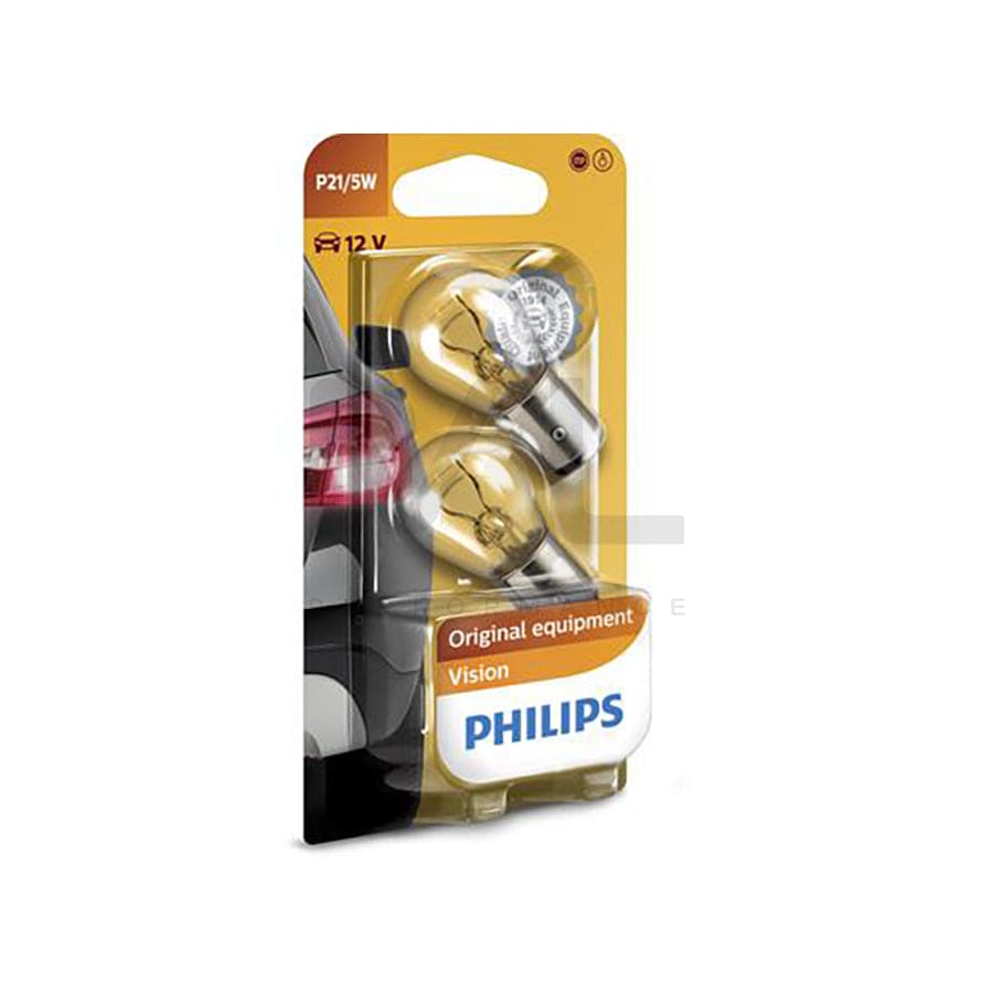 PHILIPS 12499B2 Bulb, indicator 12V 21/5W, Ball-shaped lamp, P21/5W, BAY15d