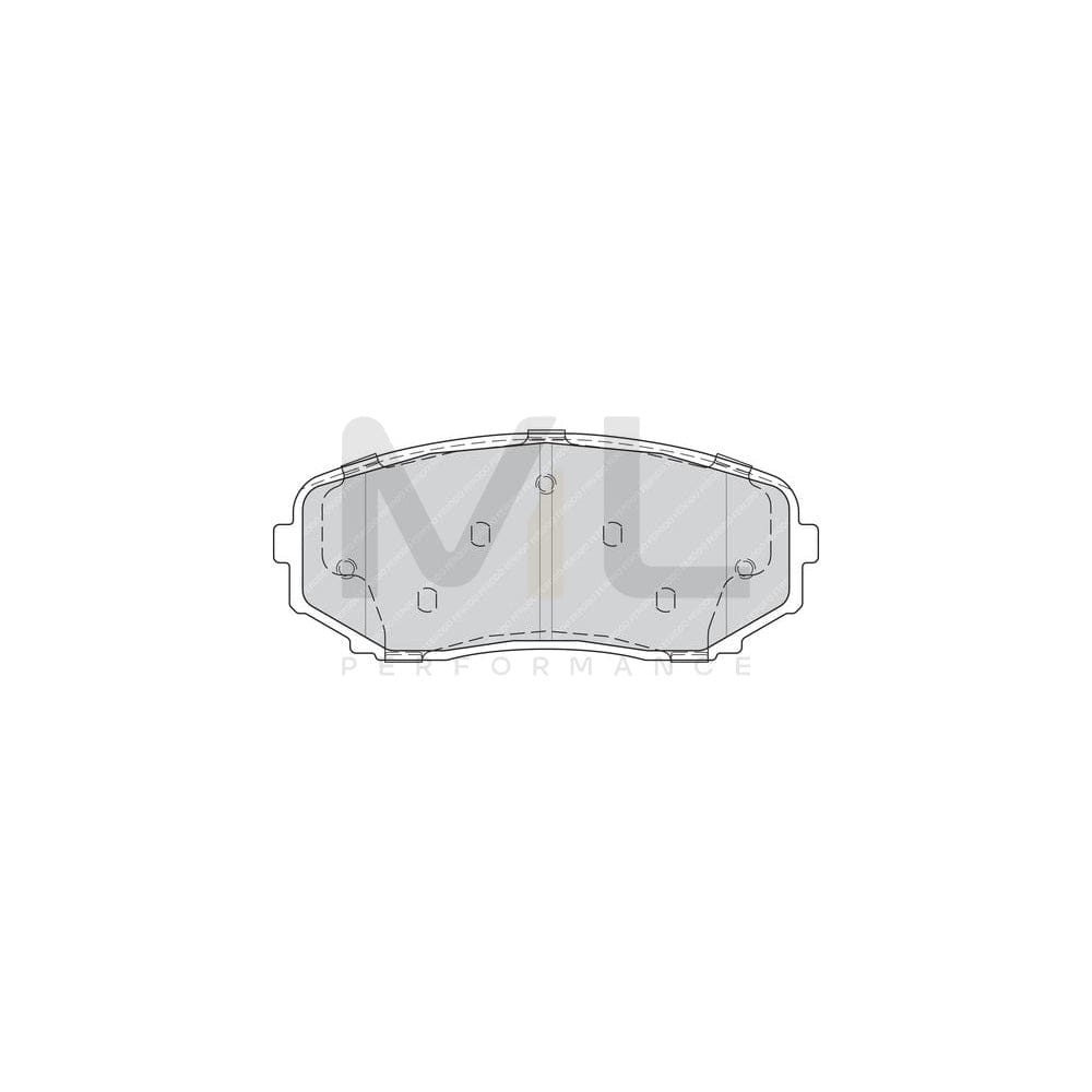 Ferodo Premier FDB4365 Brake Pad Set With Acoustic Wear Warning, Without Accessories