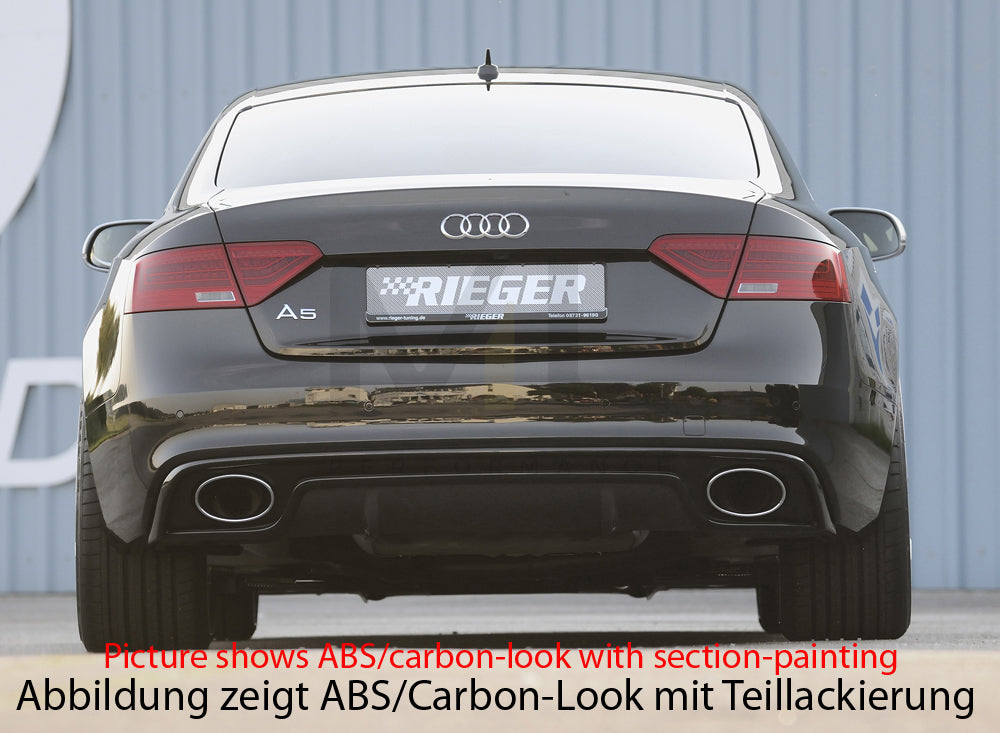 Rieger 00099230 Audi B8 B81 Rear Diffuser (A5 & S5) 4 | ML Performance UK Car Parts
