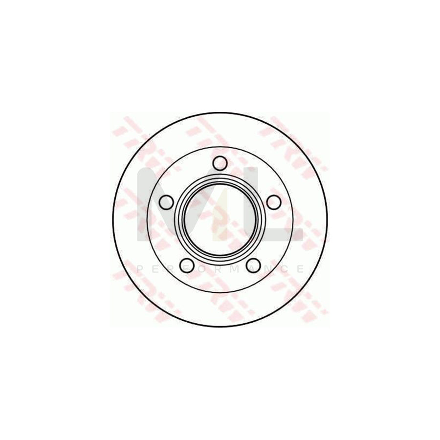 TRW DF2008S Brake Disc for JAGUAR XJS Convertible (X27) Vented - 1 piece