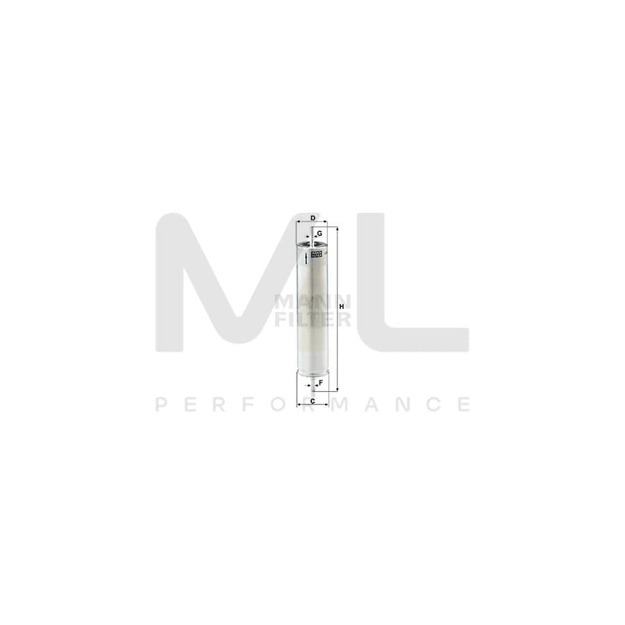 MANN-FILTER WK 522 Fuel filter for LAND ROVER FREELANDER In-Line Filter