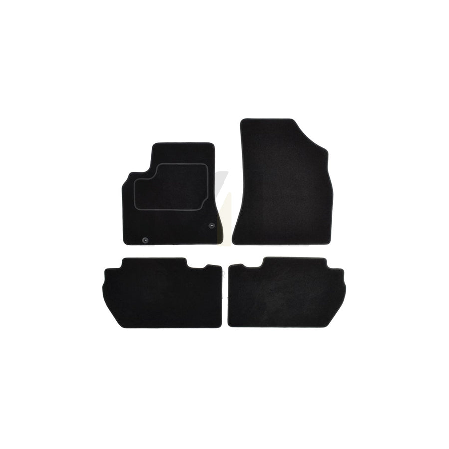MAMMOOTH A041 CIT60 PRM 01 Floor mat set for CITROテ起 Berlingo II (B9) Textile, Front and Rear, Quantity: 4, Black