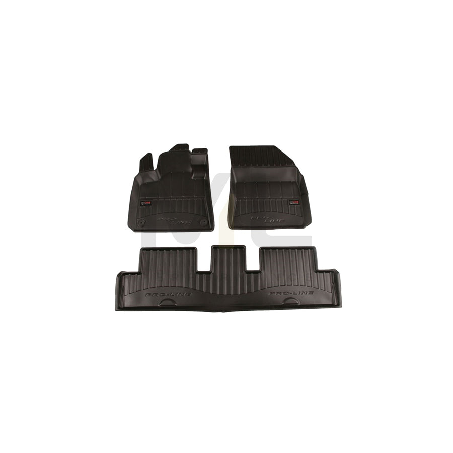 FROGUM 3D408159 Floor mat set for CITROテ起 C4 Elastomer, Front and Rear, Quantity: 4, Black