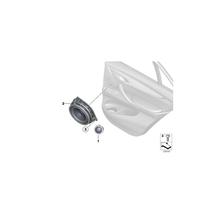 Genuine BMW 65136819330 Tweeter, High-End (Inc. X6 50iX, X6 50iX 4.4 & X6 35iX)