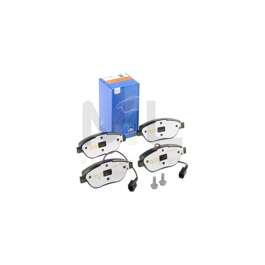 ATE 13.0460-3983.2 Brake pad set incl. wear warning contact, with brake caliper screws