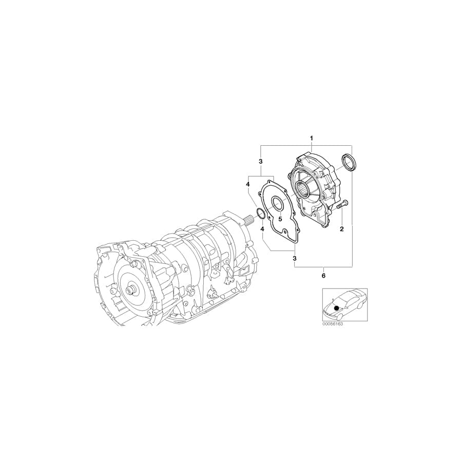 Genuine BMW 24137508904 E53 O-Ring (Inc. X5 3.0d & X5 3.0i)