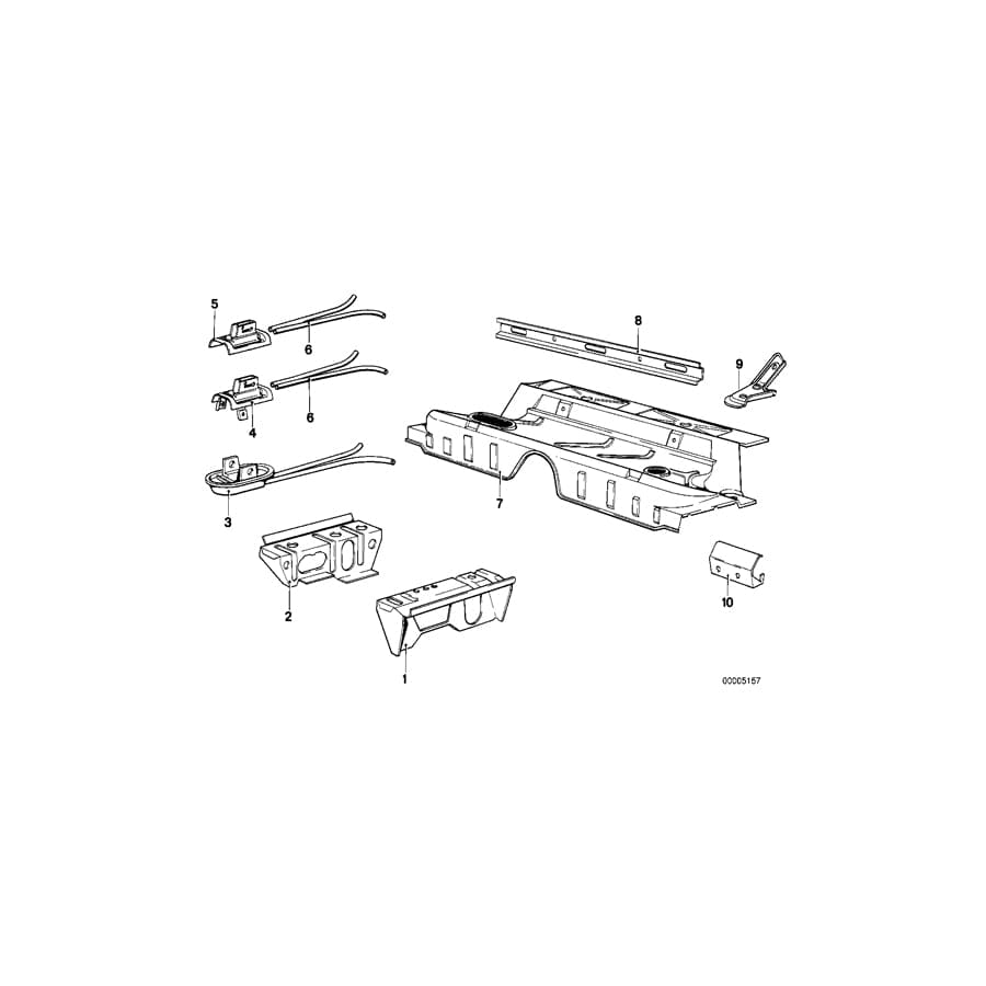 Genuine BMW 41121846628 E21 Reinforcement Right (Inc. 318, 318i & 315)
