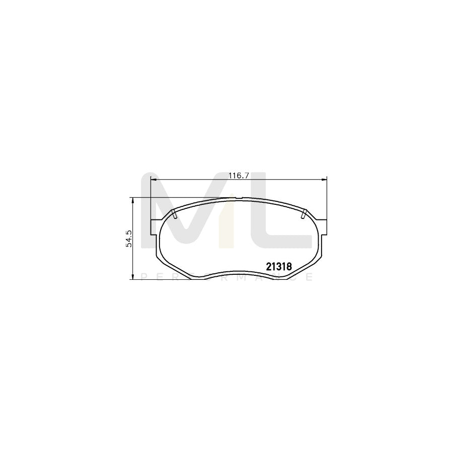 HELLA 8AC 355 393-371 Brake Caliper suitable for MERCEDES-BENZ T2 without holder | ML Performance Car Parts