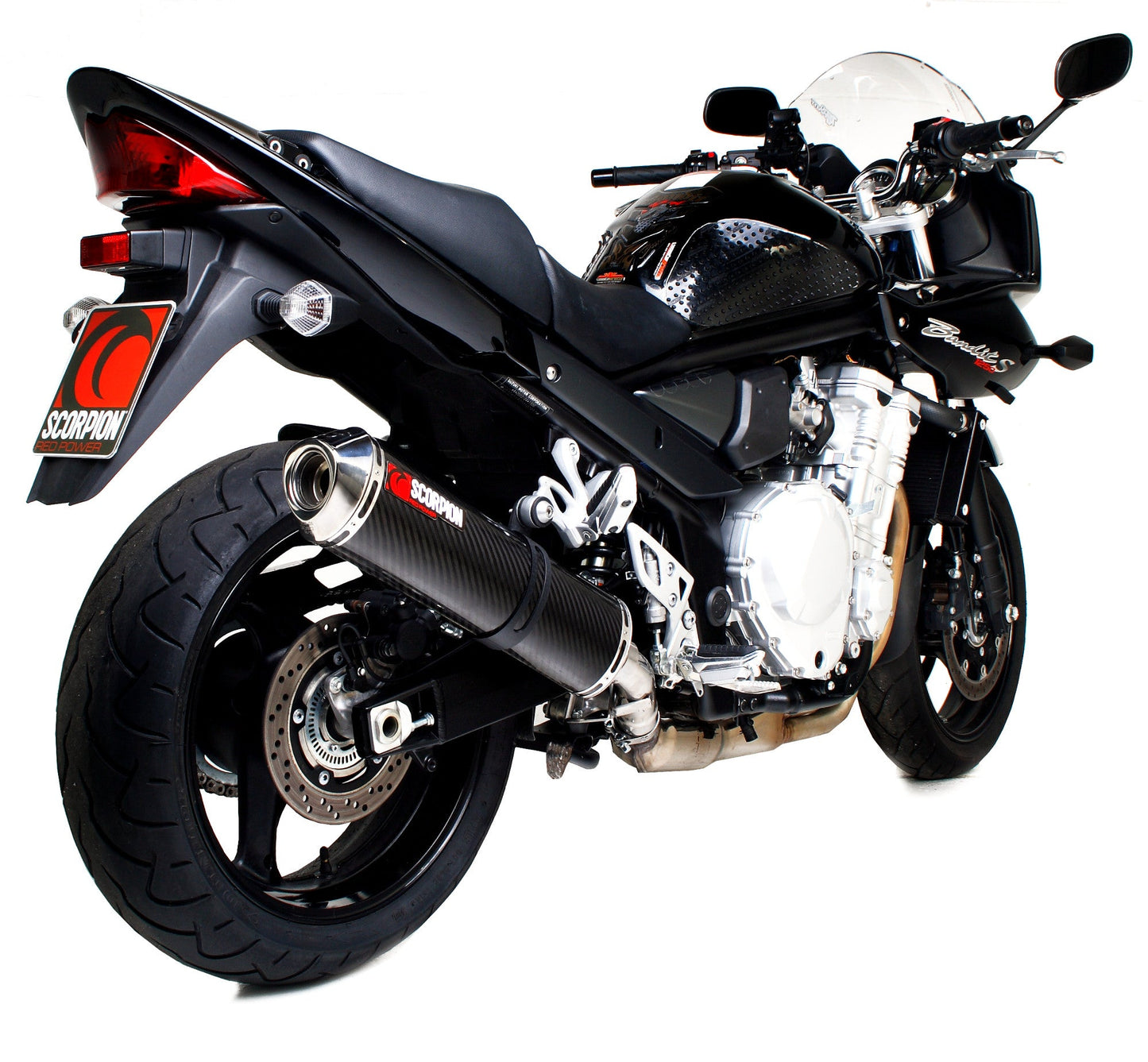 Scorpion ESI96CEO Suzuki GSF1250 Bandit Factory Oval Slip-On - Carbon Fibre Sleeve | ML Performance UK UK
