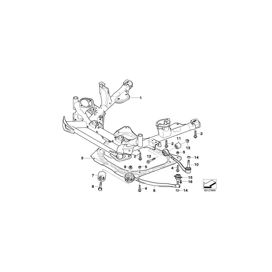 Genuine BMW 31101095656 E53 Reinforcement Plate (Inc. X5 4.4i, X5 3.0d & X5 3.0i)