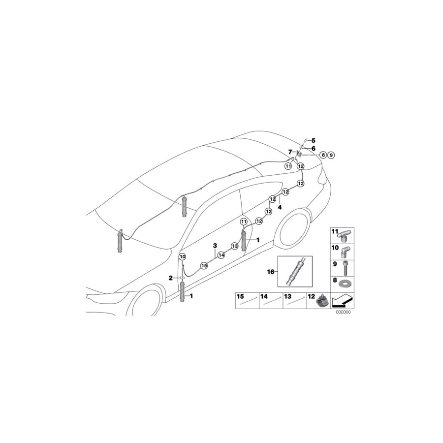 Genuine BMW 83318420815 Cable Tie 184X4,8 mm (Inc. M4 GT4)