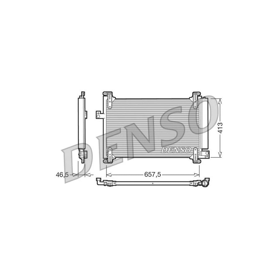 DENSO DCN09083 Air Conditioning Condenser for Fiat Multipla (186)