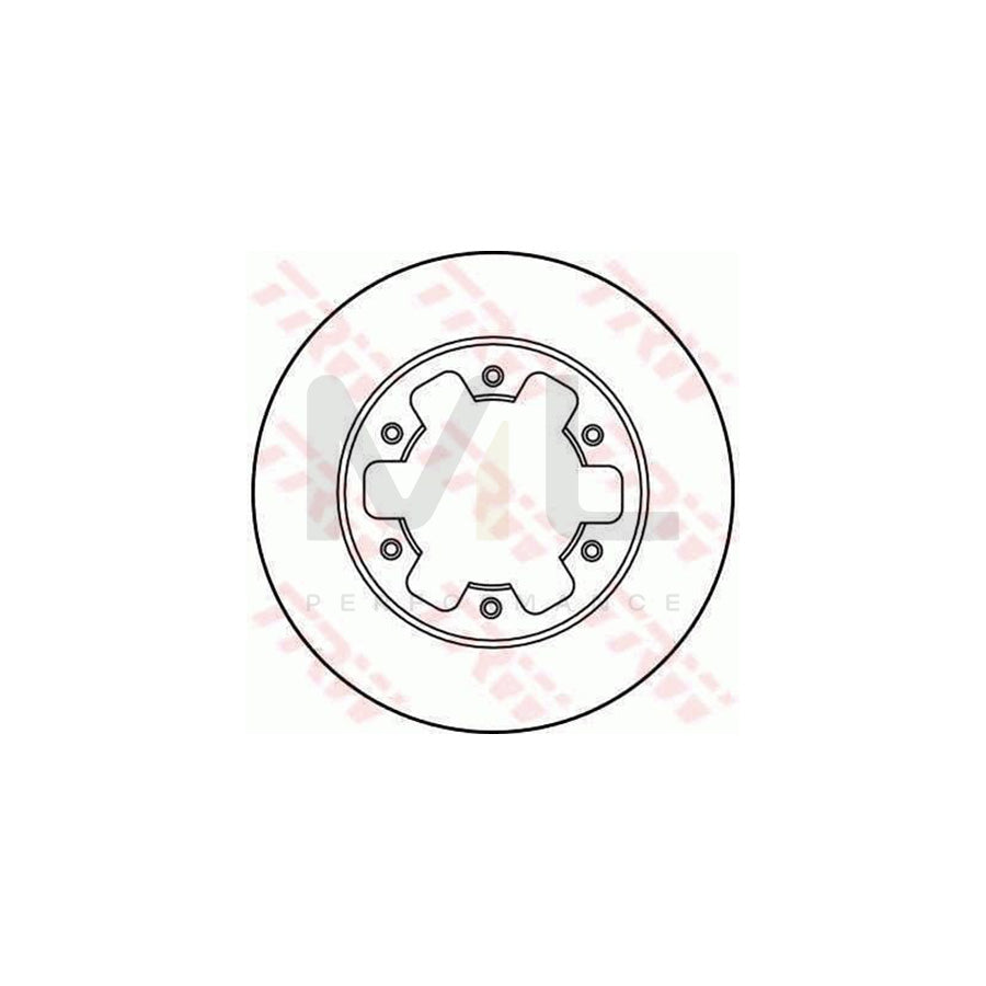 TRW DF2738 Brake Disc for NISSAN PICK UP Vented - 1 piece
