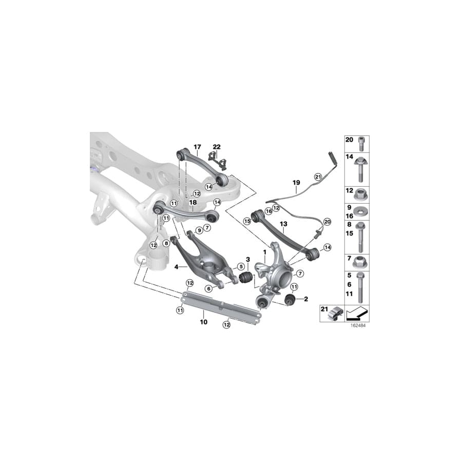 Genuine BMW 33322283545 E90 E93 Wishbone, Left (Inc. M & M3)