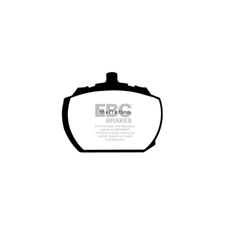 EBC PD11KF834 Triumph Stag Greenstuff Front Brake Pad & GD Disc Kit 2 | ML Performance UK Car Parts
