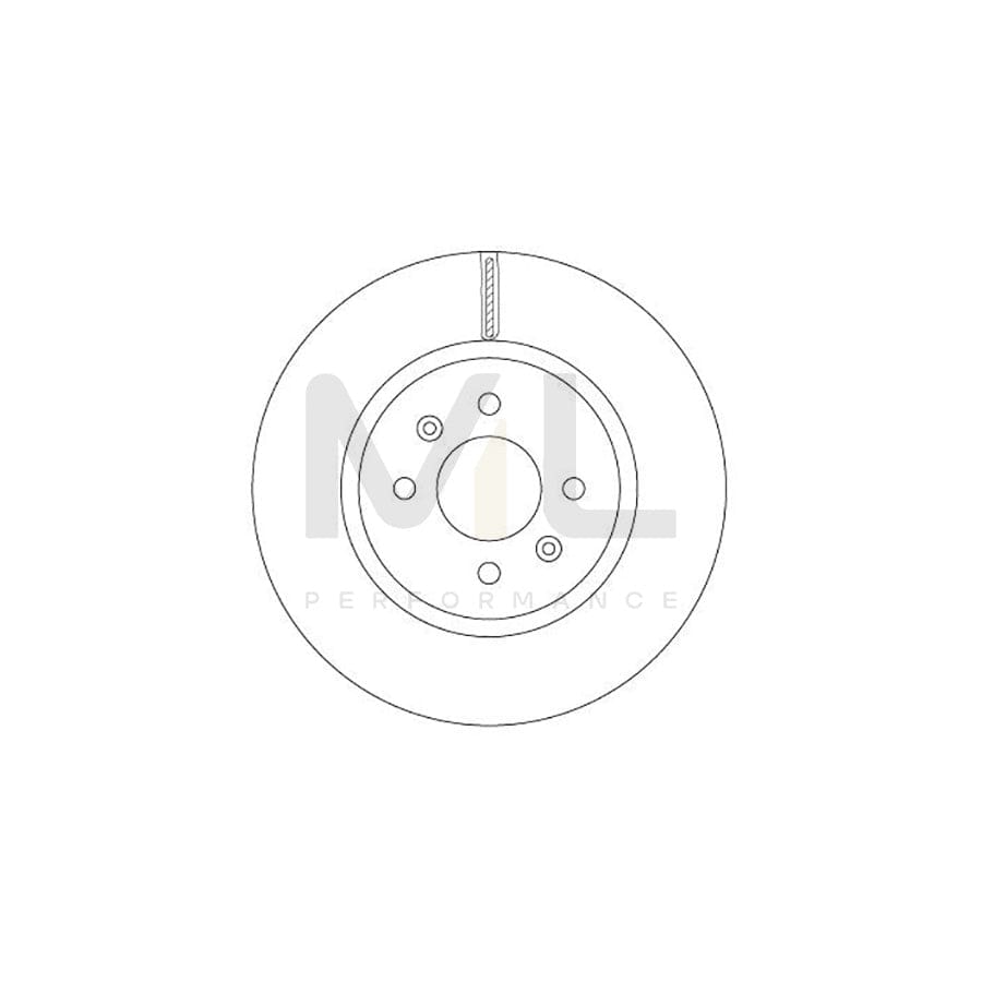 TRW DF6842 Brake Disc Vented, Painted - 1 piece