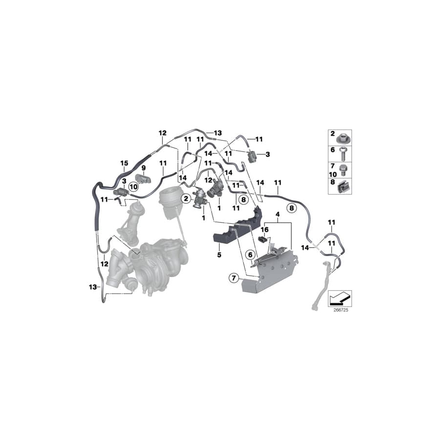 Genuine BMW 11658515511 F15 F30 Holder (Inc. X1 25dX, 525d & 325d)