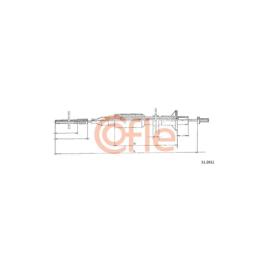 Cofle 11.2611 Clutch Cable for Opel Omega