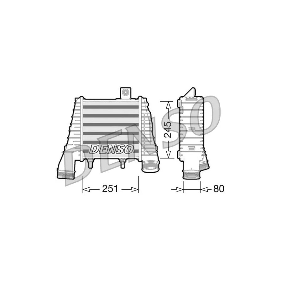 DENSO DIT02009 Intercooler for Audi A8 D4 (4H2, 4H8, 4Hc, 4Hl)