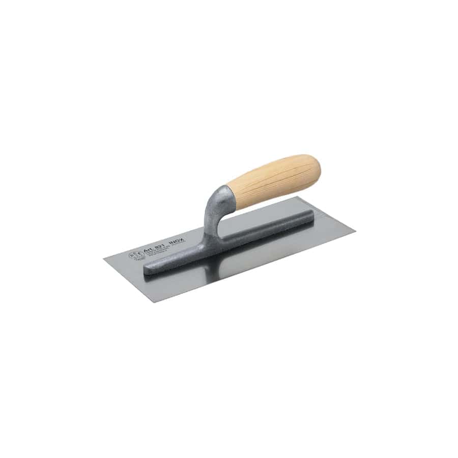 Faithfull FAI820 820 Plasterer's Finishing Trowel Stainless Steel Wooden Handle 11 x 4.3/4in