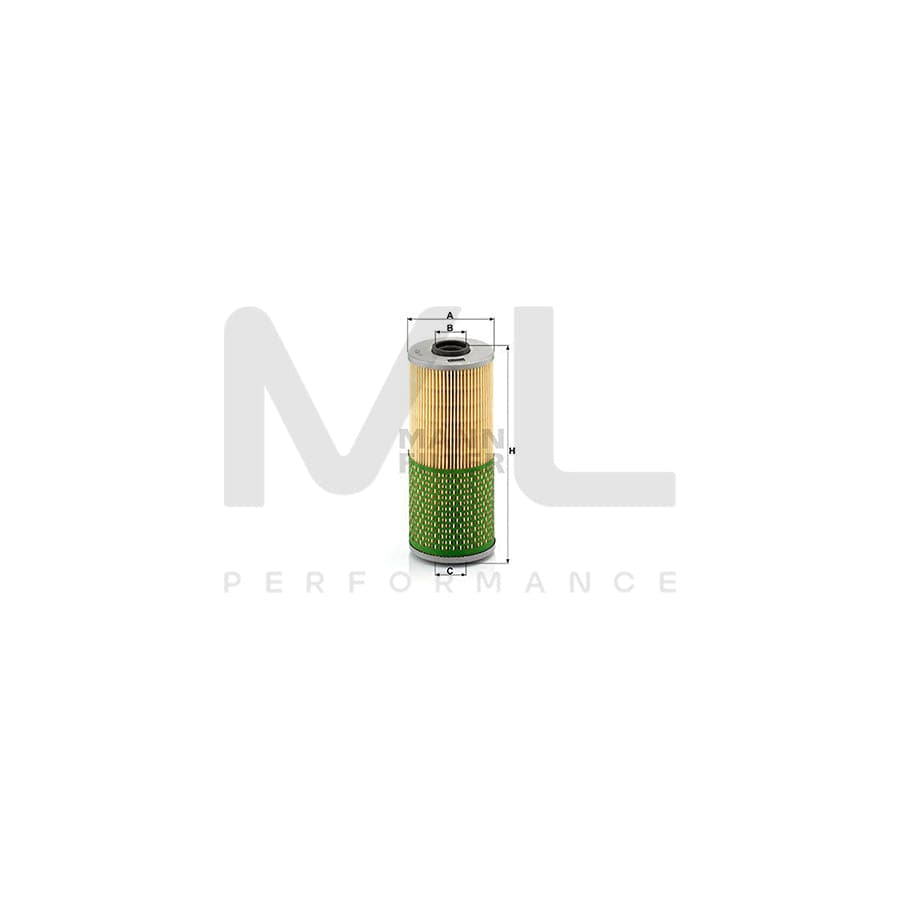 MANN-FILTER H 952 x Oil Filter for BMW 7 (E32) with seal, Filter Insert