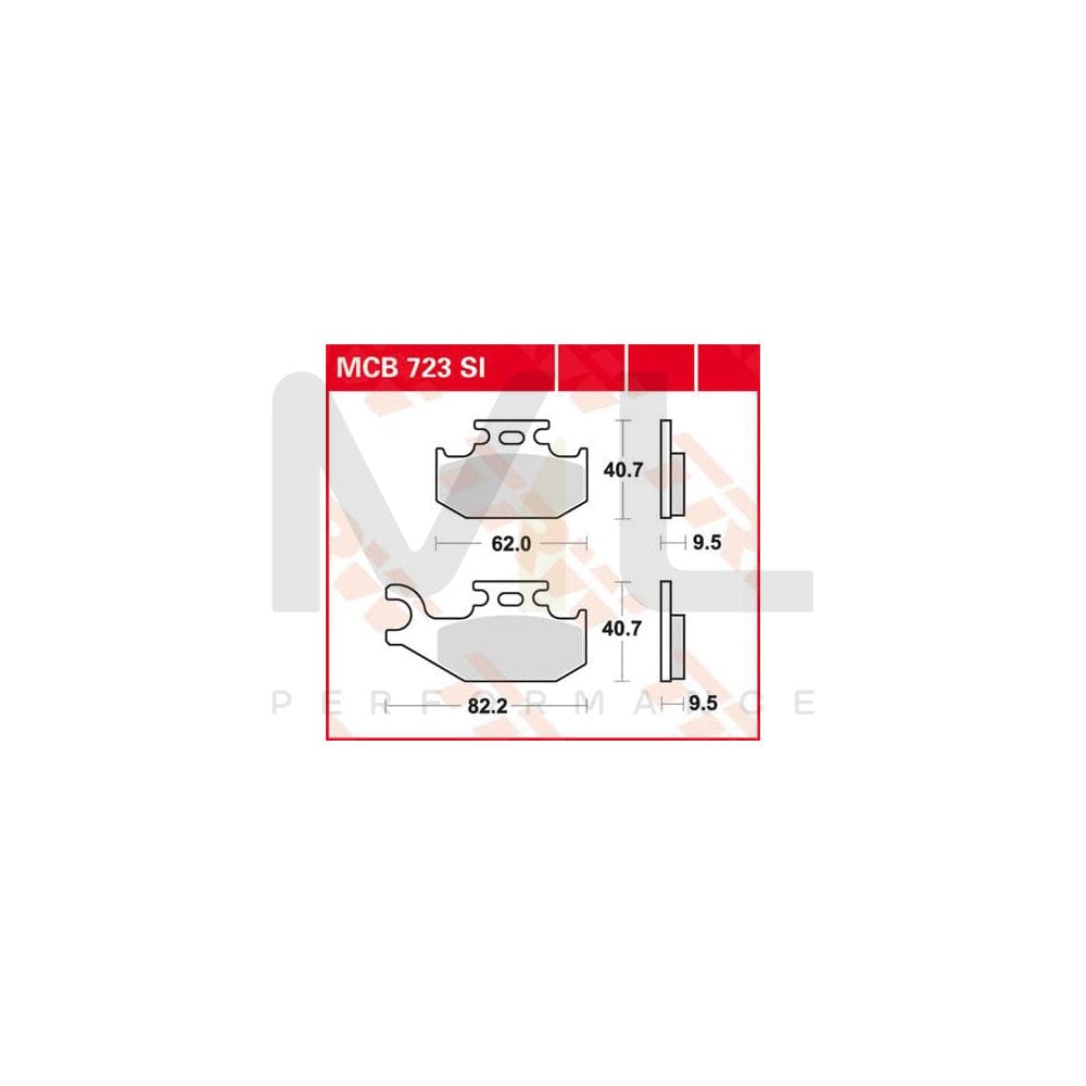 TRW Sinter Offroad Mcb723Si Brake Pad Set