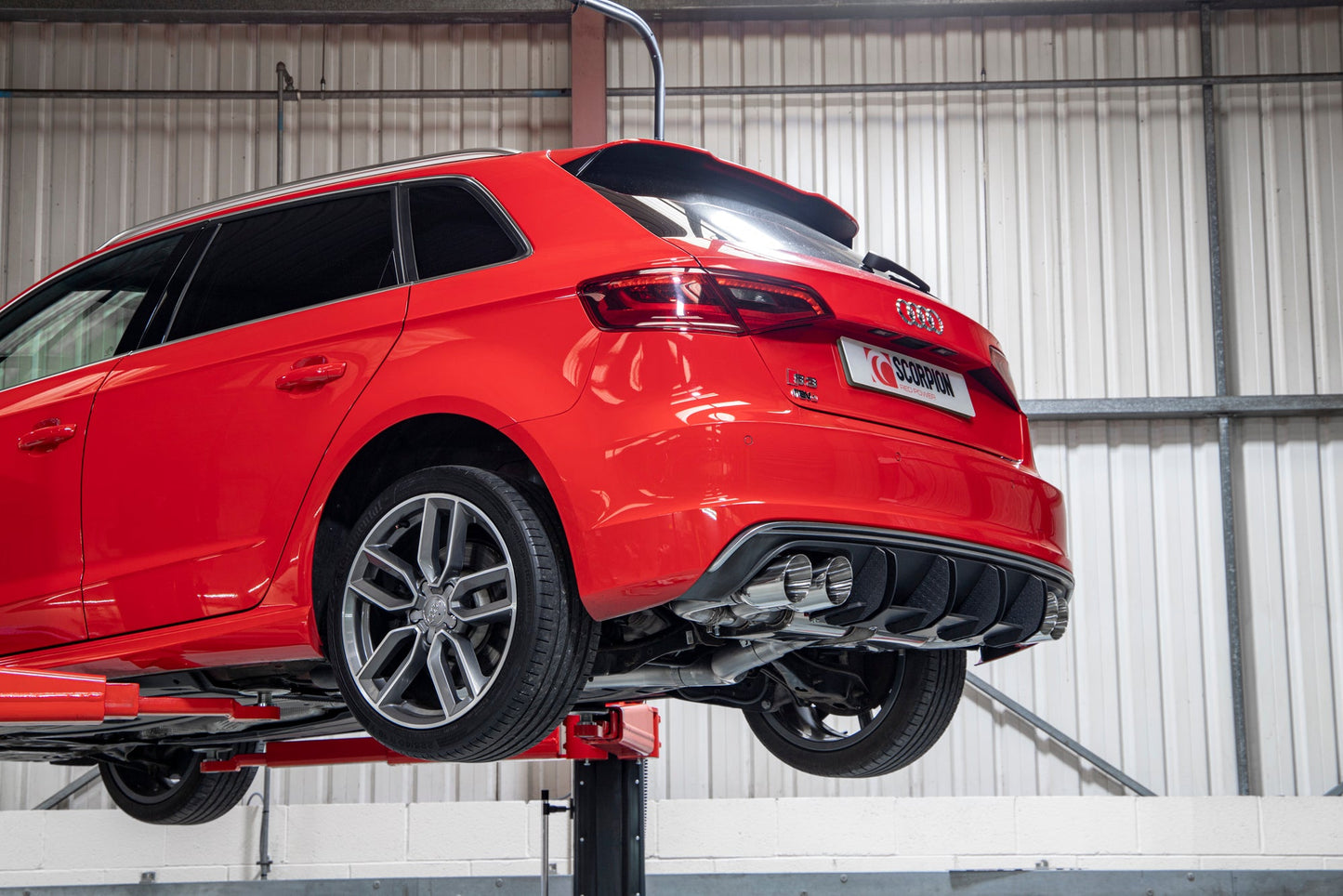 Scorpion SAUS108 Audi S3 8V Non-Resonated Cat/Gpf-Back System With Valves | ML Performance UK UK