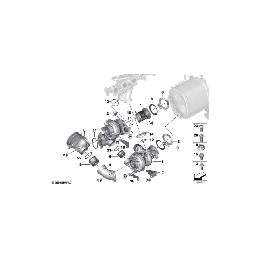 Genuine BMW 11658579327 G11 G31 G12 Gasket (Inc. 750LdX, X5 M50dX & X7 M50dX)