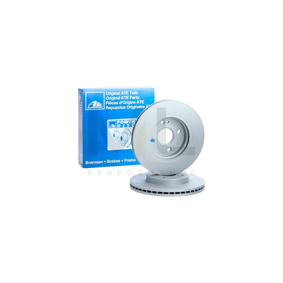 ATE 24.0123-0112.1 Brake Disc for MAZDA 2 Hatchback (DE, DH) Vented, Coated, High-carbon - 1 piece