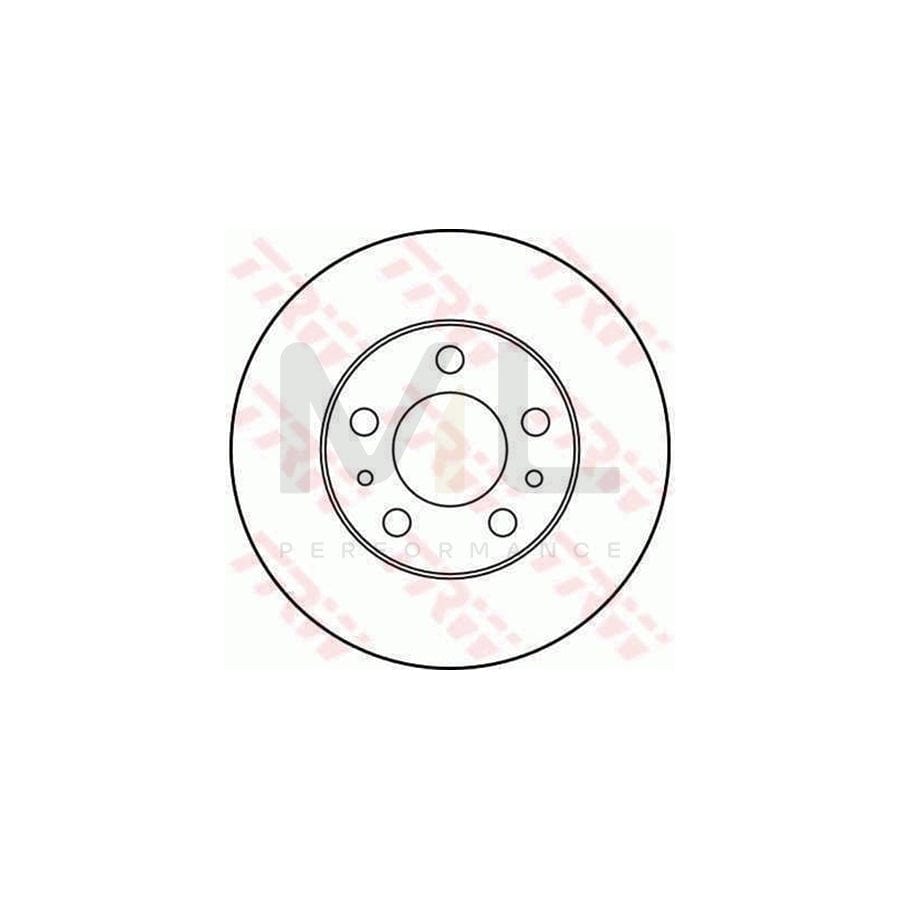 TRW DF1677 Brake Disc Vented - 1 piece