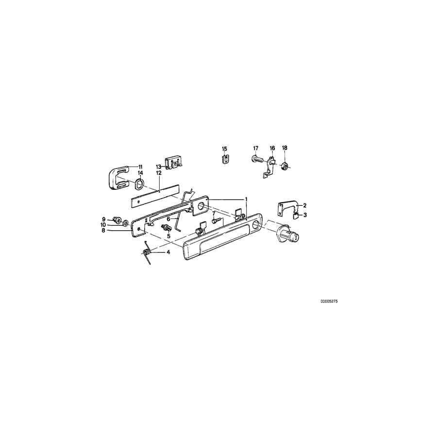 Genuine BMW 51211915968 E23 Door Handle Outer Right (Inc. 732i, 728i & 733i)