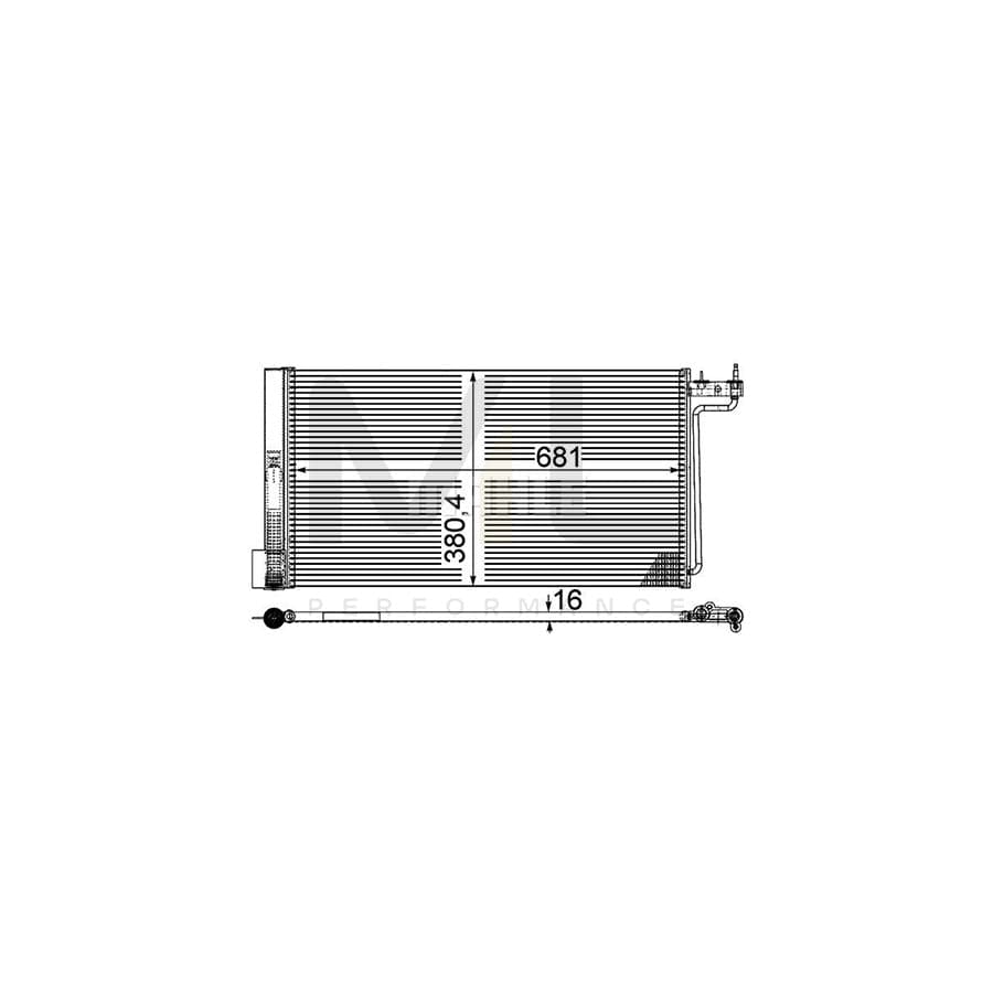 MAHLE ORIGINAL AC 29 000P Air conditioning condenser with dryer, without pressure switch | ML Performance Car Parts