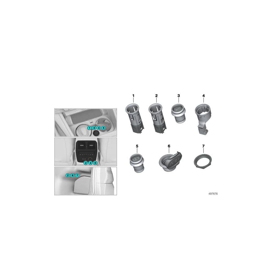 Genuine BMW 61347947769 G20 G21 Plug-In Socket (Inc. 320iX, 320d & 330i)