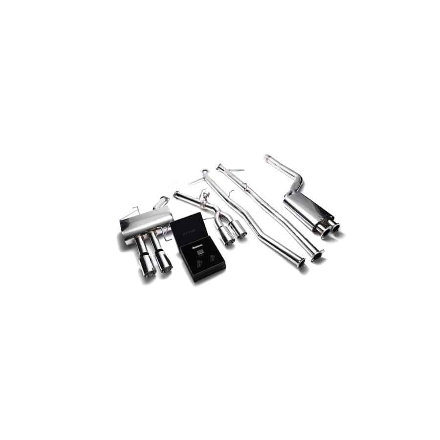 Armytrix BMF12-QS11C Valvetronic Exhaust System BMW 520i | 528i F10 N20B20 2011-2019 with Quad Chrome 3.5"