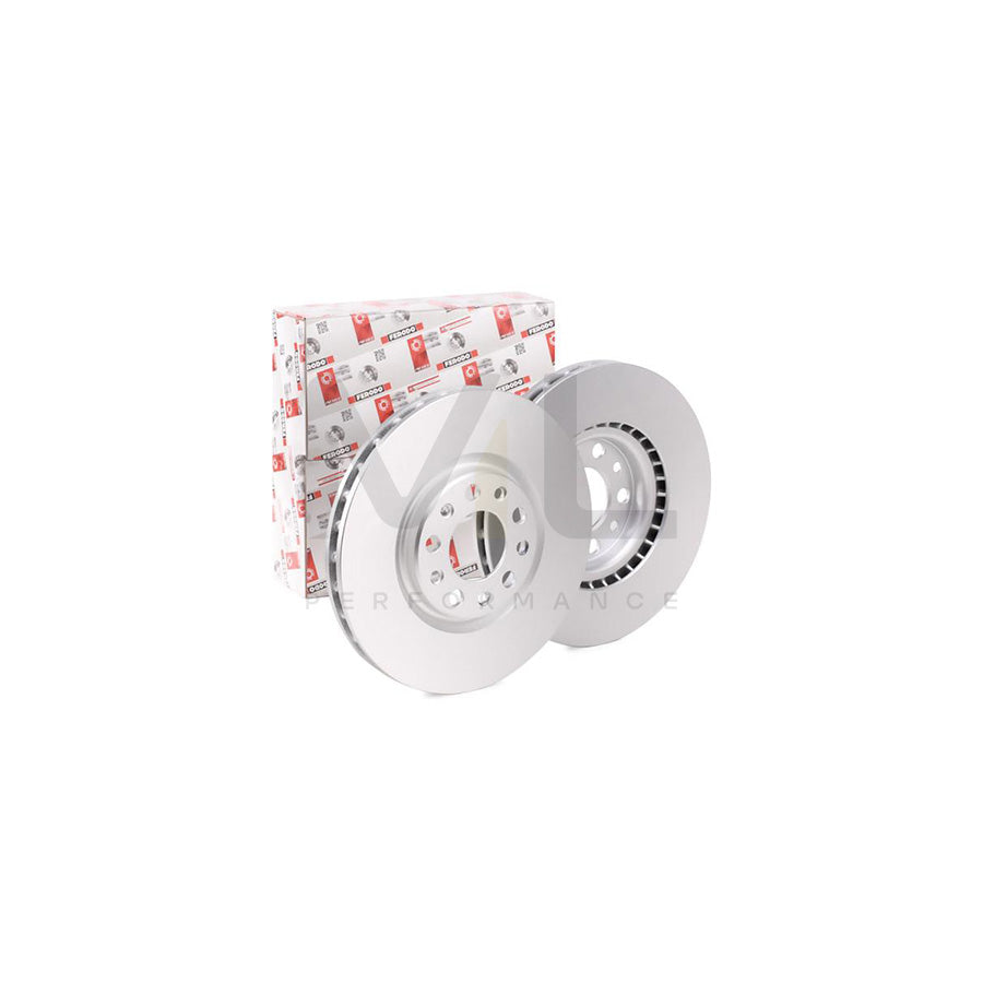 Ferodo Premier DDF1451C Brake Disc Vented, Coated, Without Bolts/Screws - Pair