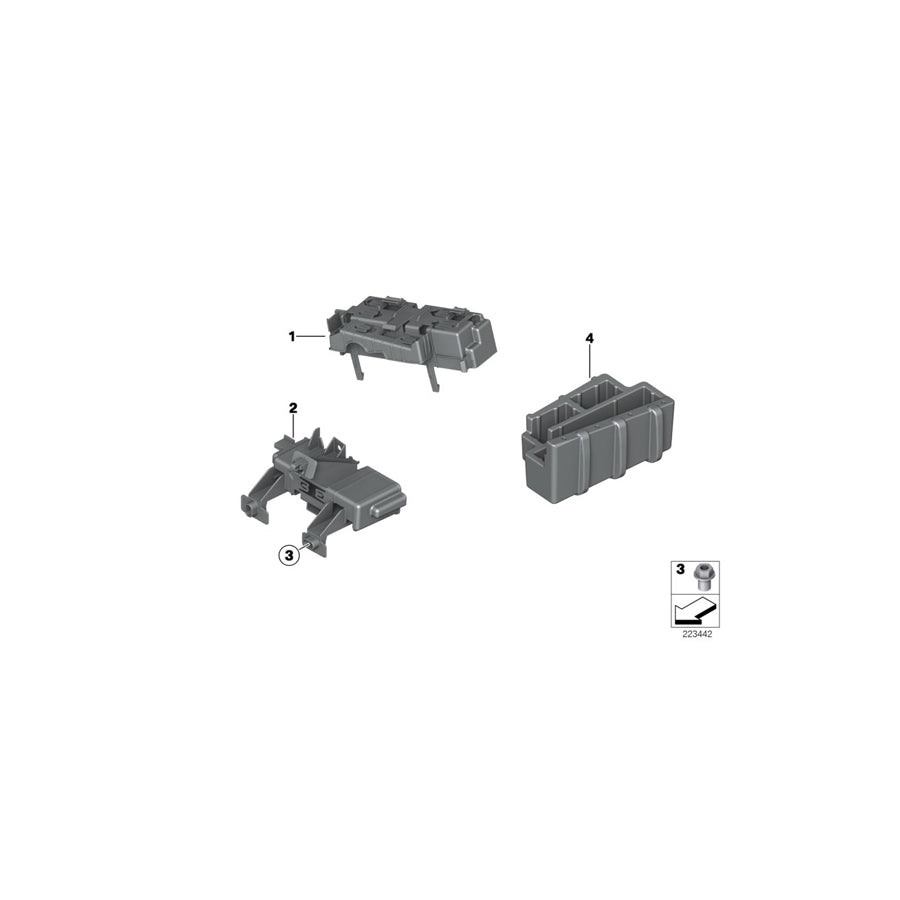 Genuine BMW 65779217233 F25 F26 Bracket For Acsm (Inc. X4 20iX, X3 28dX & X3 20i)