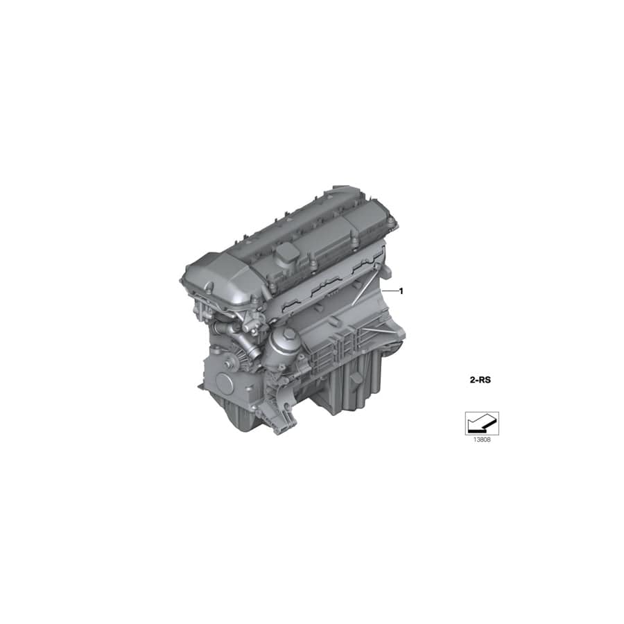 Genuine BMW 11009071219 E36 E38 E46 Set Mounting Parts Short Engine (Inc. 520i, 523i & 323i)