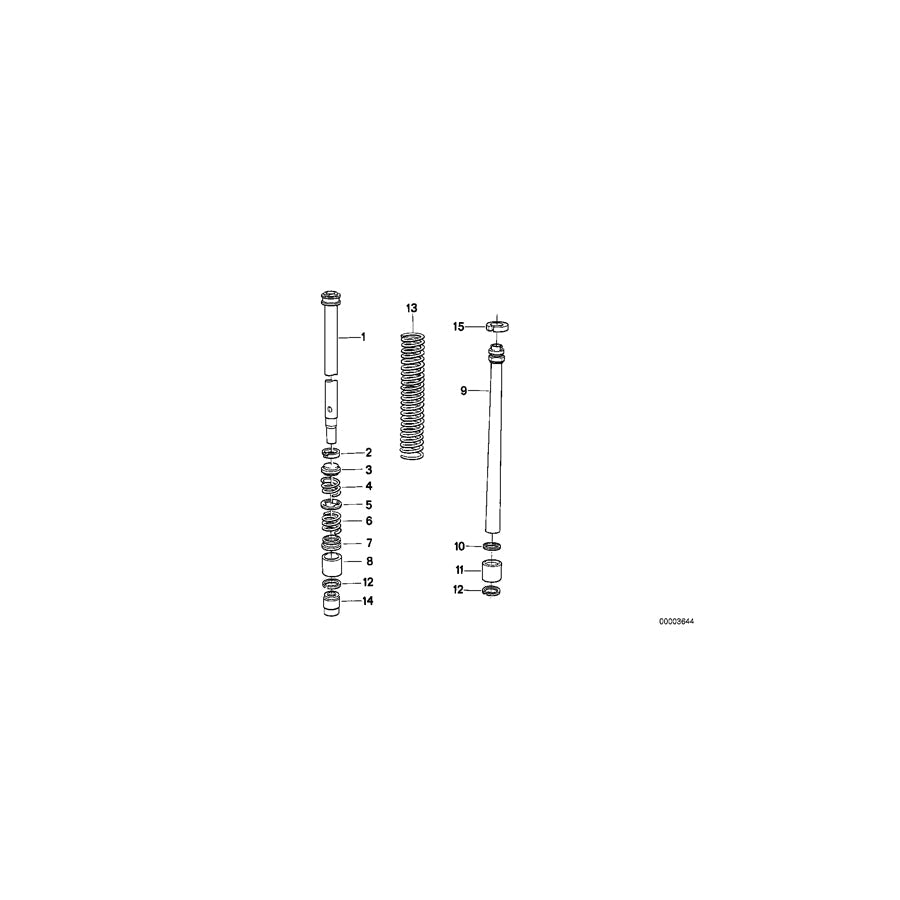 Genuine BMW 31421458106 Compression Spring (Inc. R 80 GS & R 100 GS)