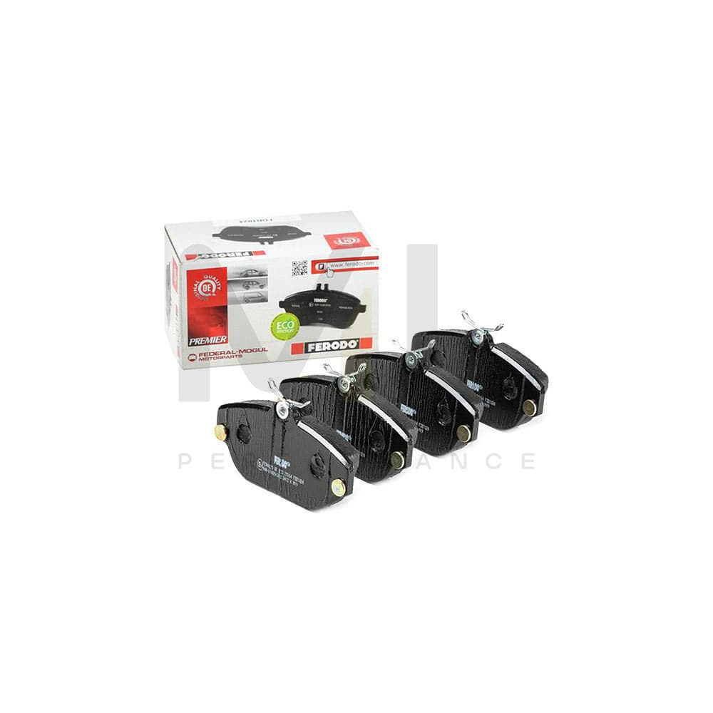 Ferodo Premier Eco Friction FDB1024 Brake Pad Set Not Prepared for Wear Indicator, Without Accessories