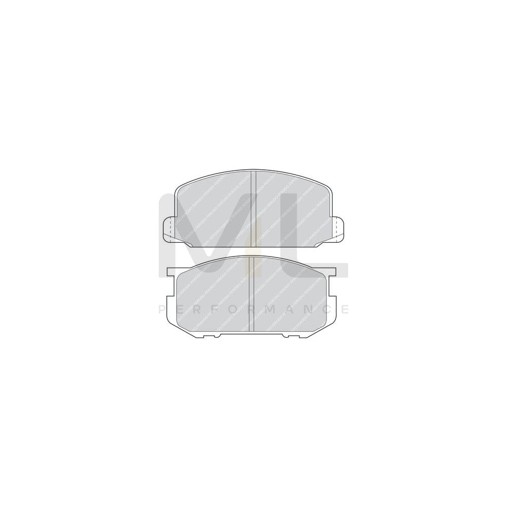 Ferodo Premier FDB226 Brake Pad Set Not Prepared for Wear Indicator