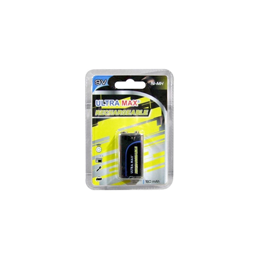 Ultramax Rechargeable 9V Size Battery (Blister of 1)